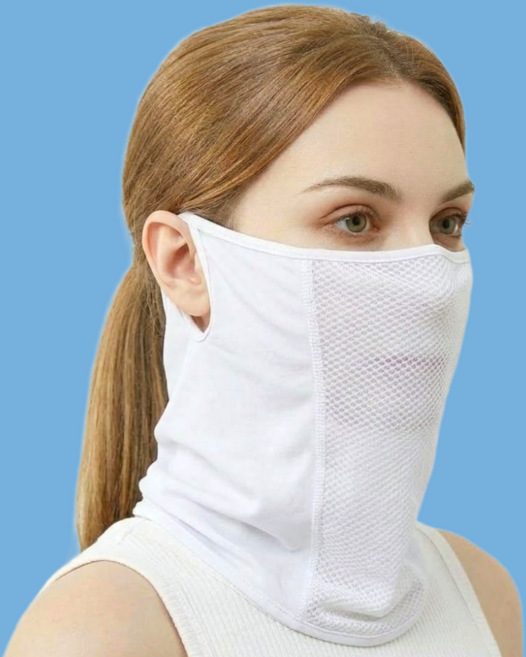 남자 여성 골프 자외선 차단 마스크 1+1 여름 햇빛 아이스 쿨 멀티, 1+1 (화이트+화이트), 2개