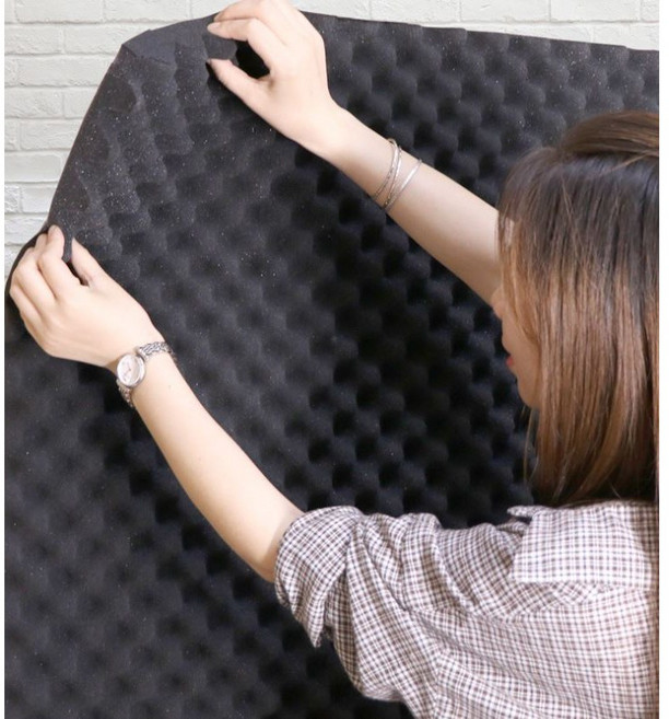 계란판 방음재 100cmX200cmX25T 50T 접착식 색상, 황토, 25T, 1개