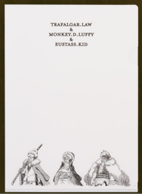 로우&루피&키드 클리어런스파일&스티커 H상 새로운새벽 제일복권 원피스 이치방쿠지, 1개