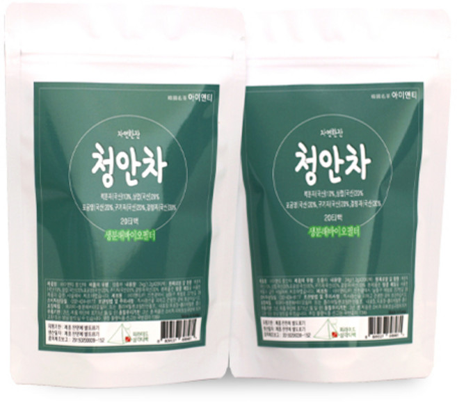 자연한잔 청안차 1.2g 100티백, 100개, 50개입