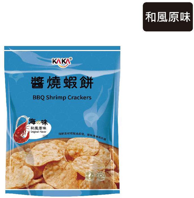 KAKA 醬燒蝦餅 和風原味 40g, 1個