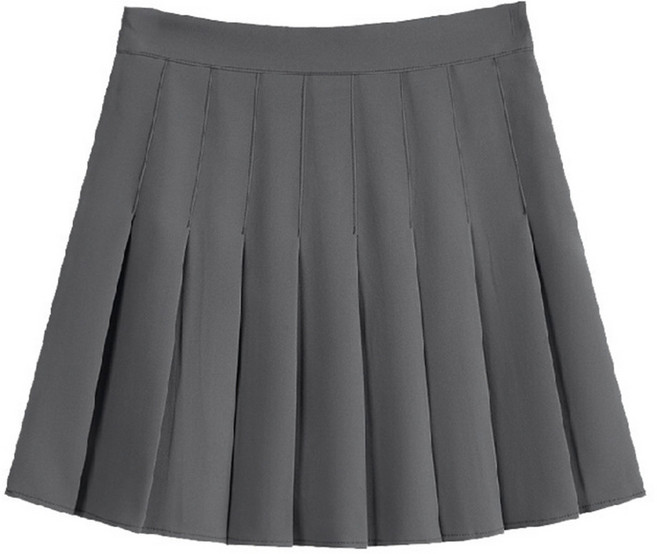 小蘭優購 韓版高腰防走光A字百褶裙