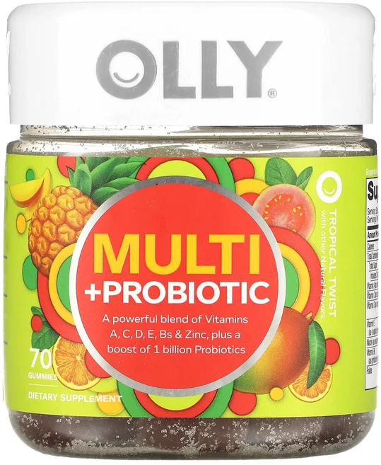 몸관리하세요 겨울입니다 OLLY 멀티 + 프로바이오틱 트로피칼 트위스트 구미젤리 70개 특별관리진행, OLLY멀티프로바이오틱트로피칼트위스트구미젤리70개 - 쿠팡