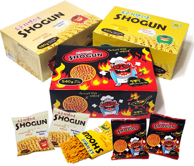 다올 쇼군라멘스낵1+1 (총60봉), 치킨맛, 60개