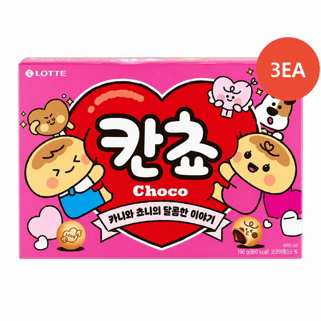 [내이름을 찾아라] 롯데 칸쵸 (196G), 3개, 196g