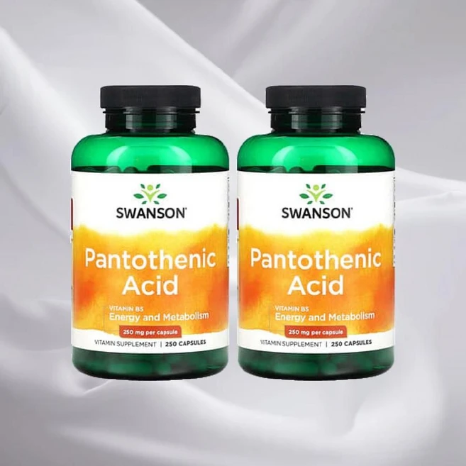 스완슨 비타민B5 함유 판토텐산 250mg 캡슐 250정, 2개 - 쿠팡