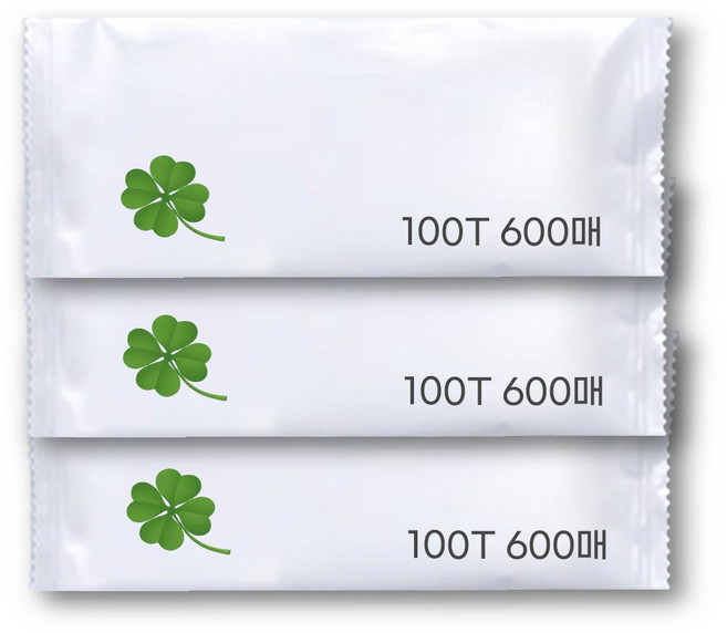 업소용물티슈 100T 낱개포장 고급형 식당물티슈, 100g, 600매, 1개