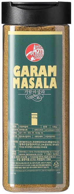 아이엠소스 가람마살라, 가람마살라-100g, 100g, 1개