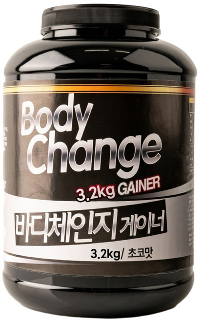 바디체인지 게이너 살찌는 헬스 단백질 보충제 쉐이크통 무료 탄수화물 프로틴 벌크업 칼로리 멸치 살찌우는, 3.2kg, 1개