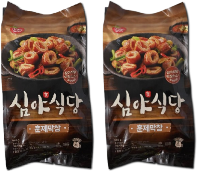 동원 심야식당 훈제막창, 2개, 660g