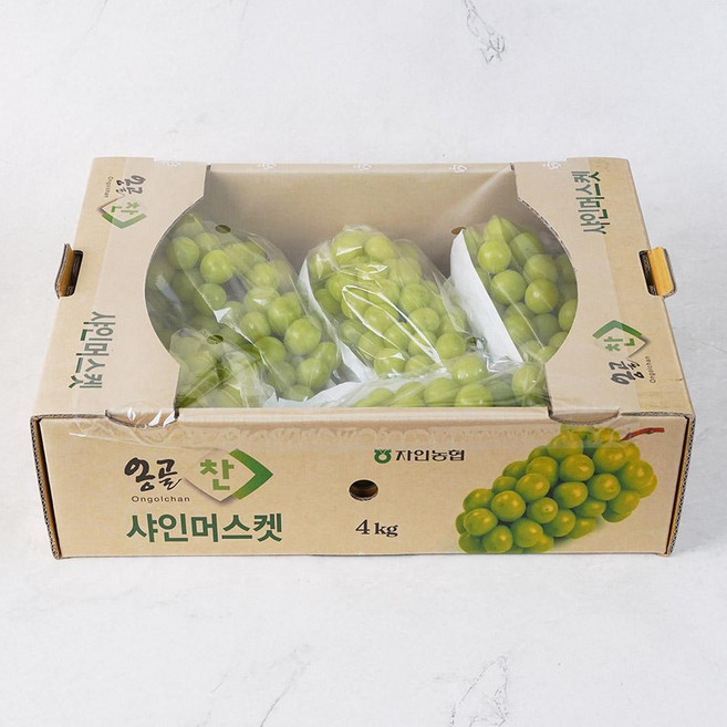 국내산 특등급 샤인머스켓 4kg 고당도 씨없는 포도, 1박스, 4kg( 국내산 샤인머스켓 )