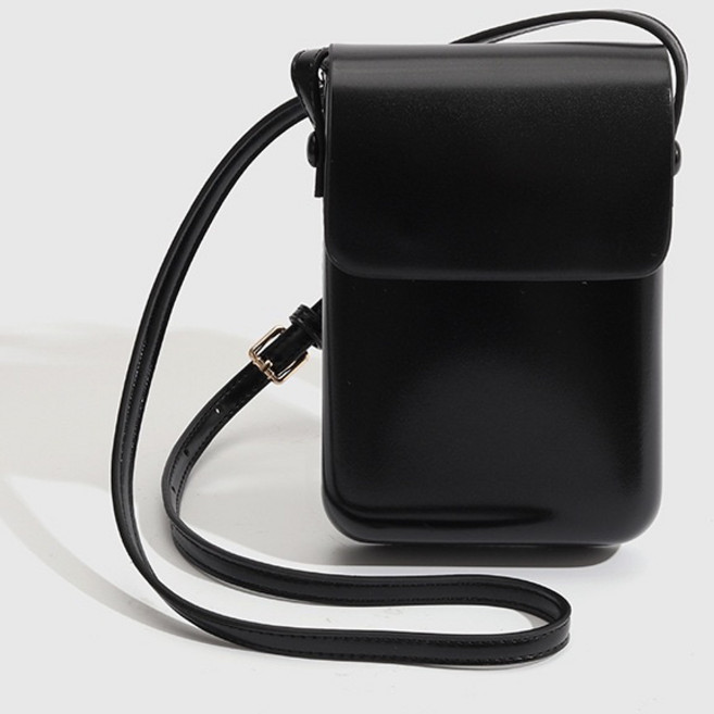 韓系手機包 小方包 側背包, 黑