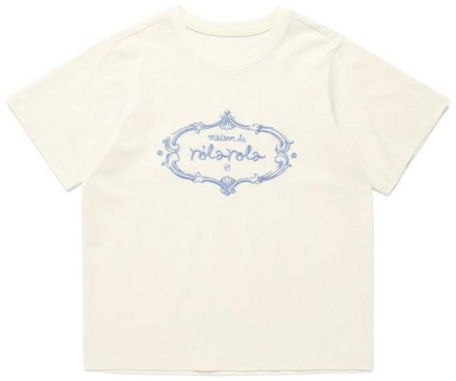 로라로라 여성용 VINTAGE LOGO HALF 티셔츠