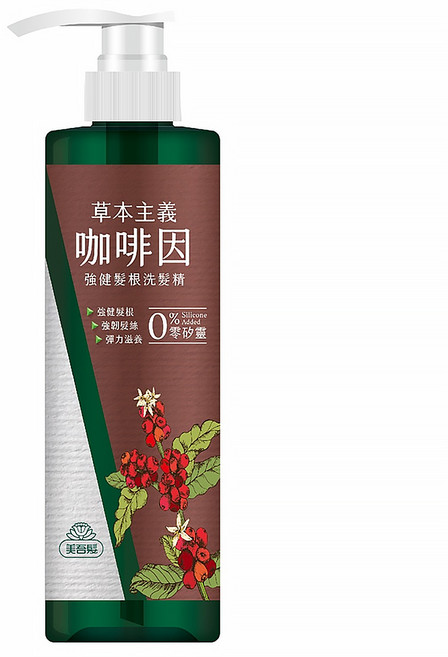 美吾髮 草本主義咖啡因強健髮根洗髮精, 540ml, 1瓶