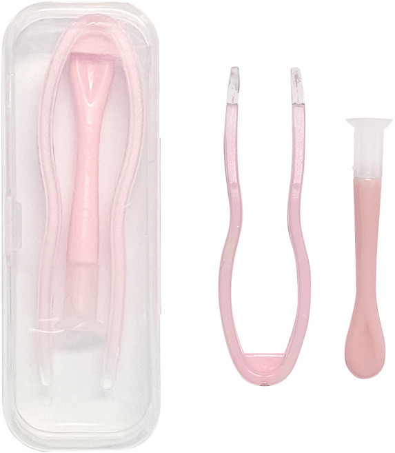 렌즈집게 흡착봉 세트 렌즈 끼는 도구 빼는 도구 뽁뽁이 집게 핀셋, 핑크 5개, 핑크, 5개
