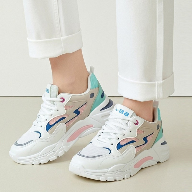 SDDDI 여성 4.5cm 키높이 운동화 런닝화 스니커즈 통굽 어글리 슈즈 청키 신발