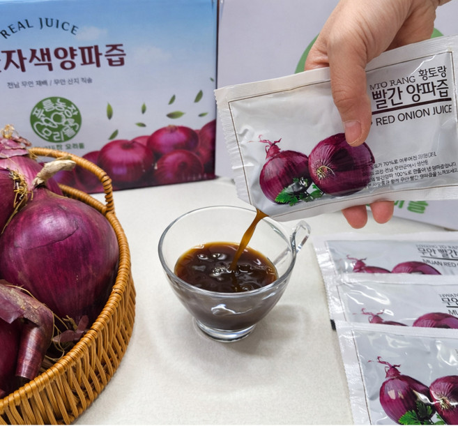 푸름농장 모리몰 자색양파즙 국내산 무안자색양파즙 적색양파즙(실속형)100포, 100개, 100ml