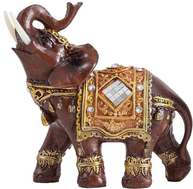 행운을 부르는 코끼리 재물 조각상 피규어 소품 복 장식품, 낱개(대)