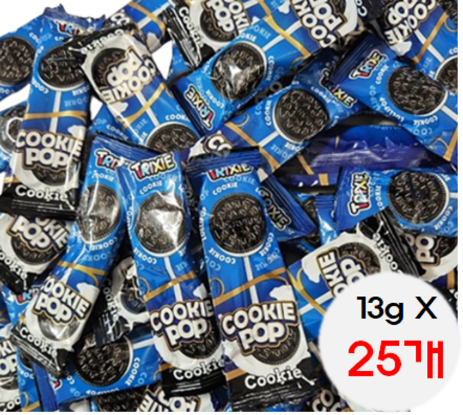 트레프 트릭시 쿠키팝 소분판매, 13g, 25개