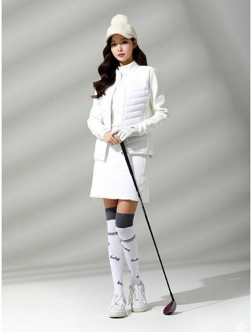 헤일리 골프 여성 퀼팅 포인트 패딩 큐롯 스커트 HW-WK1007