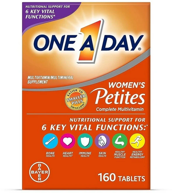 ON 온E A DAY 원어데이 여성용 쁘띠 멀티비타민 160정, 160 Count (Pack of 1), 1개 - 쿠팡