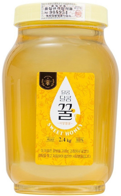 달콤달콤 꿀 사양벌꿀, 2.4kg, 1개