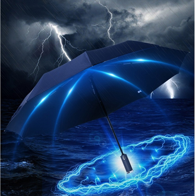 UV 땡땡이 자동 장우산 자외선차단 암막 우산 우양산