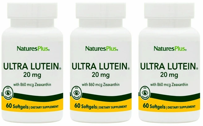 네이처스플러스 울트라 루테인 20mg+지아잔틴 860mg 60정 X 3통 네이쳐스 플러스 - 쿠팡