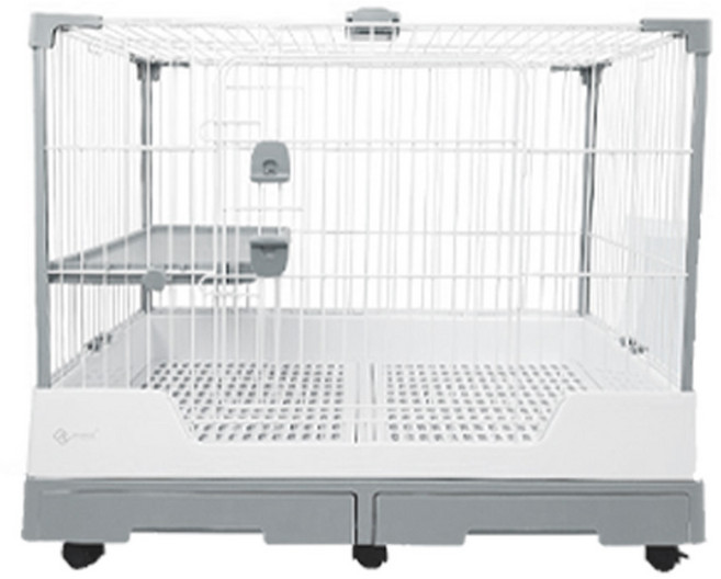 DAYANG R81 豪華兔籠, 1個, 達洋R81灰(雙抽屜)