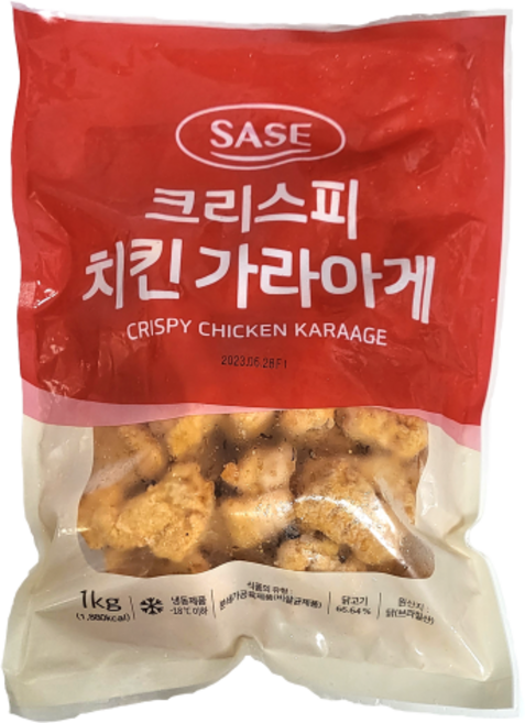 [사세] 크리스피 치킨 가라아게/1kg_식자재쇼핑몰_푸드왕, 1kg, 5개