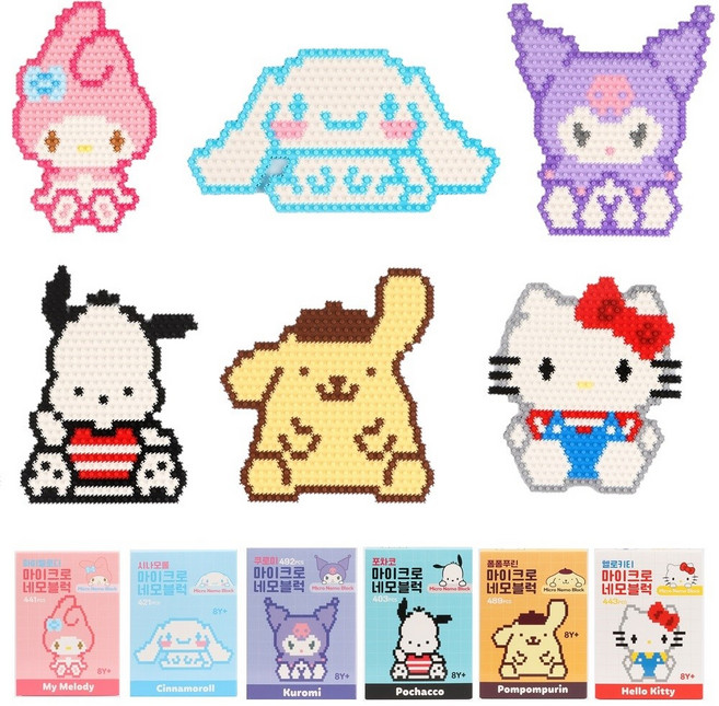 바니랜드 산리오 마이크로 네모블럭 6종 세트, 1개