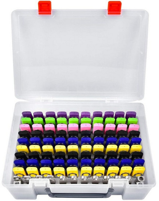 플래시 드라이브 케이스 USB 메모리 스틱 SD 카드 보관 정리함 - 104피스 썸 드라이브 전자 액세서리 홀더 보관 삼성용 샌디스크용 내륙용 PNY Netac용(화이트), 화이트