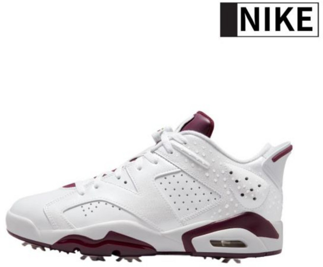 나이키 키높이 골프화 남성 여성 에어 조던 레트로 6 흰색 골프신발 빅사이즈 조던 골프운동화 여자 보아 연습용 스파이크 스크린 인피니티
