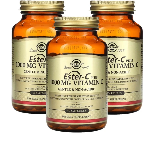 솔가 에스터C 플러스 1000mg 비타민 C 50캡슐 3통 Ester-C, 50정, 3개 - 쿠팡