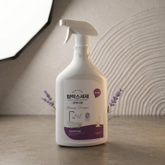 향 세제 락스 라벤더 화장실청소 살균 소독 1000ml, 1개