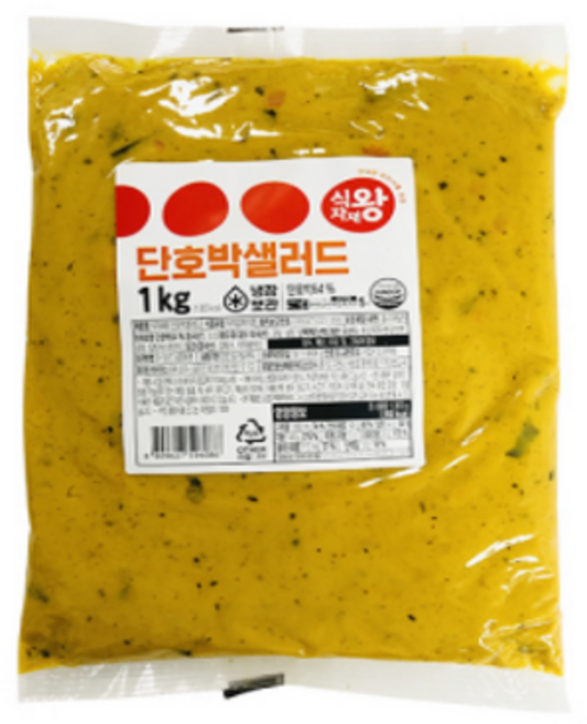 식자재왕 대용량 단호박샐러드 (냉장), 2개, 1kg