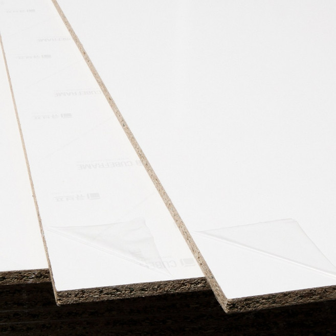 국내생산 큐브프레임 두께15mm 파티클보드 PB합판 나무판자 밀키화이트 13U E0, 니게르화이트