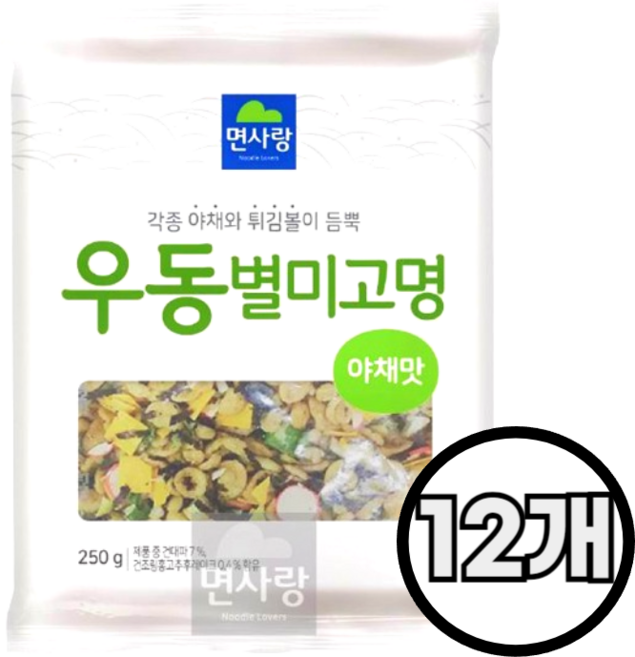 우동별미고명야채맛 건더기스프250gx12개, 250g, 12개