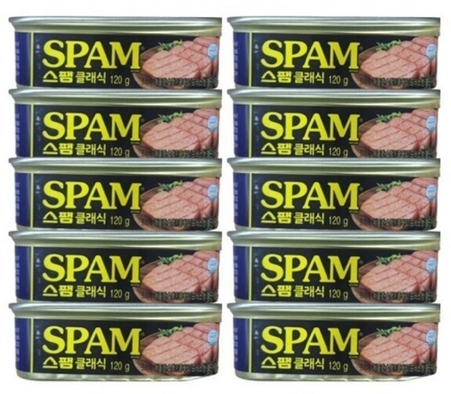스팸 클래식 통조림햄, 120g, 10개