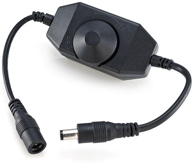 LED 디머 밝기조절 조광기 12V-24V 2A, 1개, 블랙