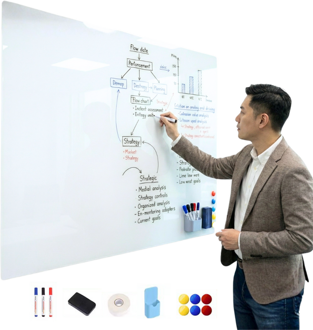 바이빈이 3초 탈부착 붙이는 자석 화이트보드