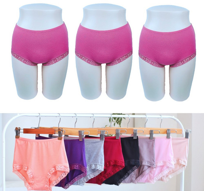 국산 여성 자연섬유 레이스 노라인 엄마 모달 천연섬유 팬티 3P