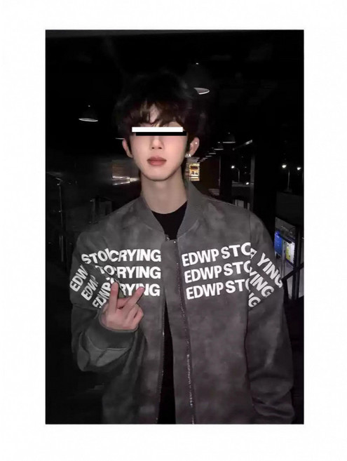 봄가을 야구복 가죽 재킷 남성 캐주얼 트렌디 브랜드 복고풍 멋진 소규모 하이 스트리트 미국식 재킷