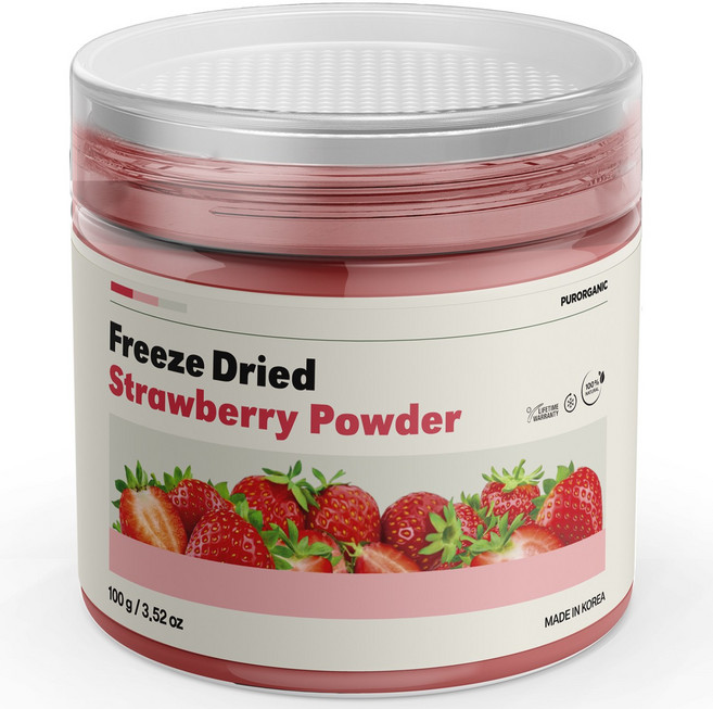 푸로가닉 동결건조 국산 딸기분말, 100g, 1개