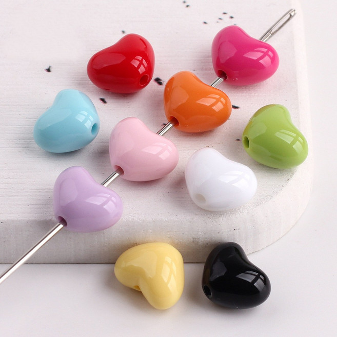 모이코 비비드 하트 파츠 비즈 데코 볼펜 꾸미기 diy 만들기 키티 동대문 산리오 볼꾸 재료 펜꾸 구슬 파스텔 하트비즈 폰스트랩 키링 꾸미기 만들기 공예 부자재