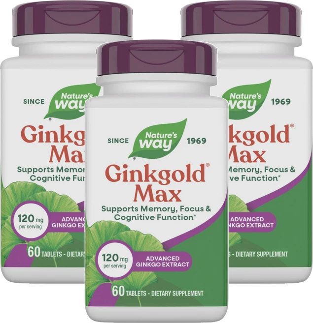 네이쳐스웨이 징크골드 맥스 120mg 타블렛, 60정, 3개 - 쿠팡