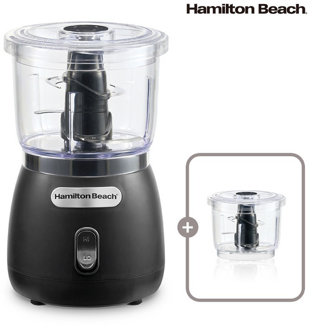 해밀턴비치 다지기 초퍼 HY-1811 DOUBLE, 블랙