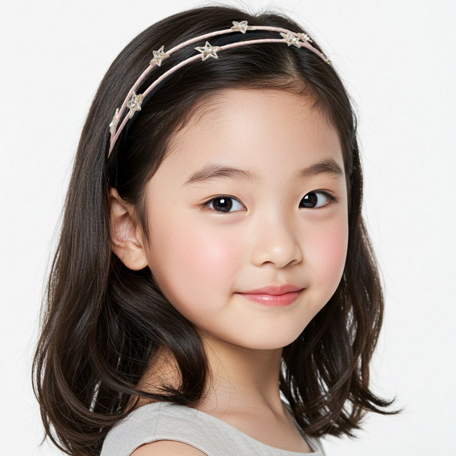 제이앤루시 두줄 별반짝 여아머리띠