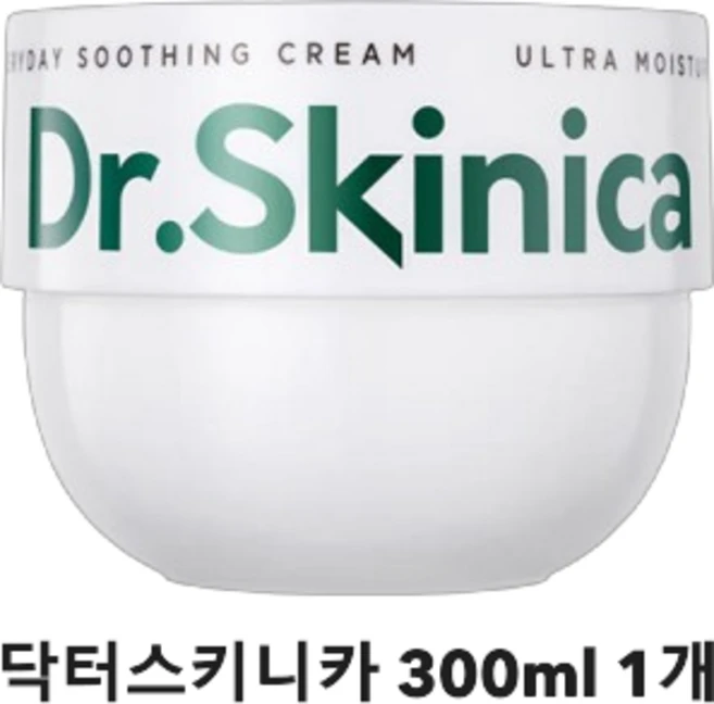 닥터스키니카 에브리데이 수딩크림 알로에 쿨링 진정케어, 300ml, 1개 - 쿠팡