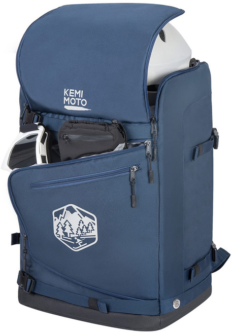KEMIMOTO 60L 스키 가방 부츠 가방 스키 부츠 케이스 스노우 보드 스키용 배낭 대형 스키 헬멧 가방 스키, 블루(부츠 가방), 1개